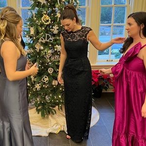 Badgley Mischka Lace Gown